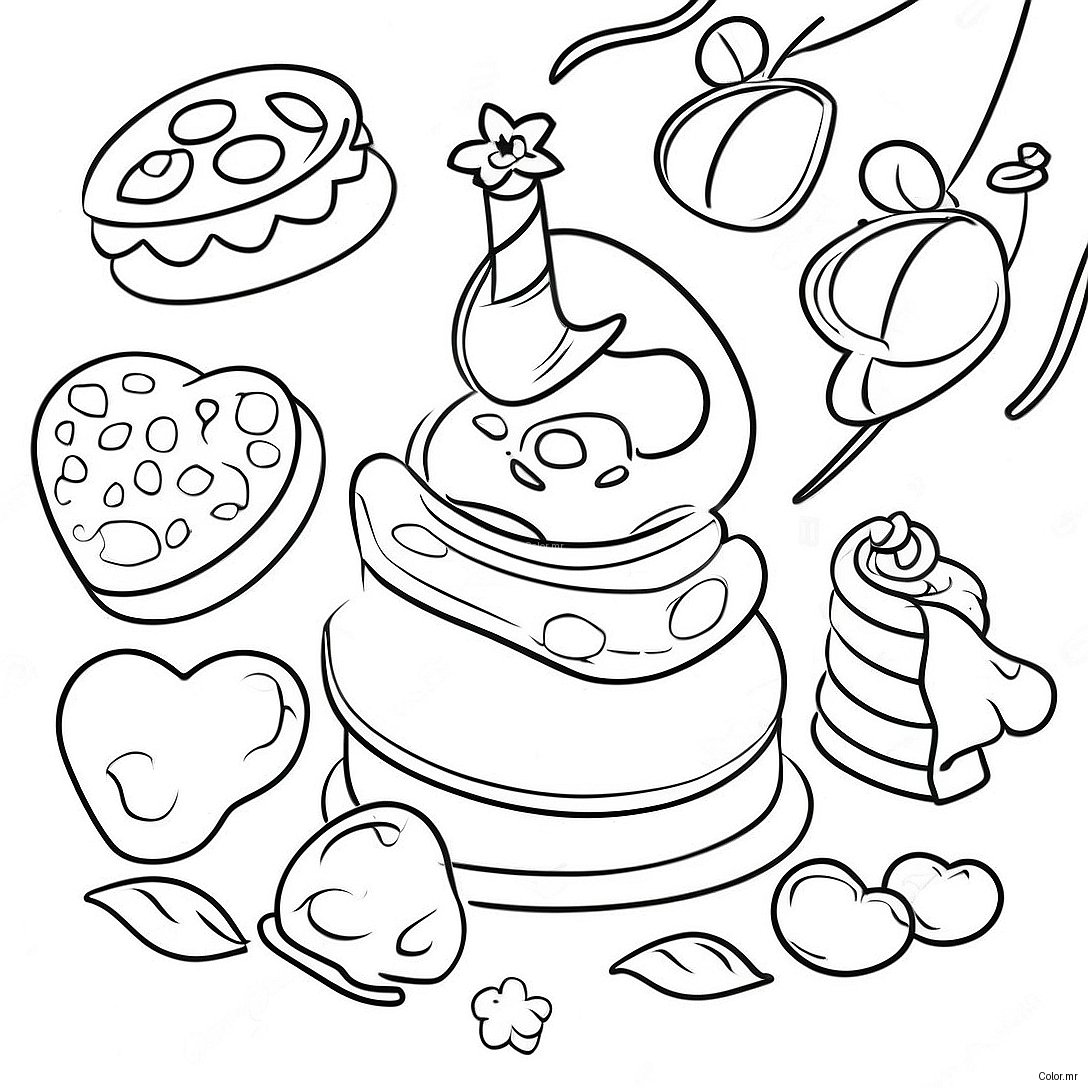 Alice S Wonderland Bakery Coloring Page 42040 34861