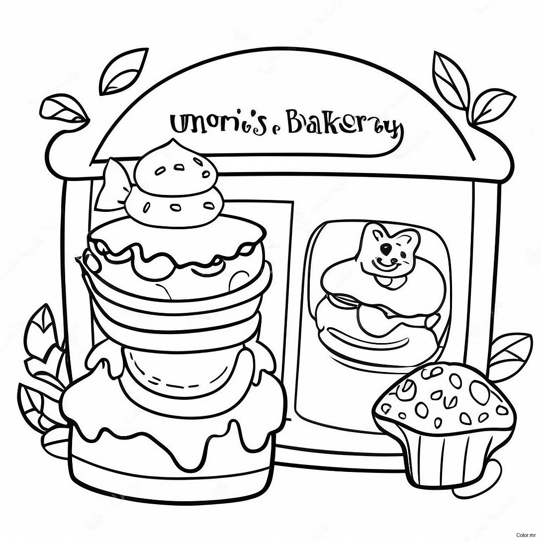 Alice S Wonderland Bakery Coloring Page 42040 34863