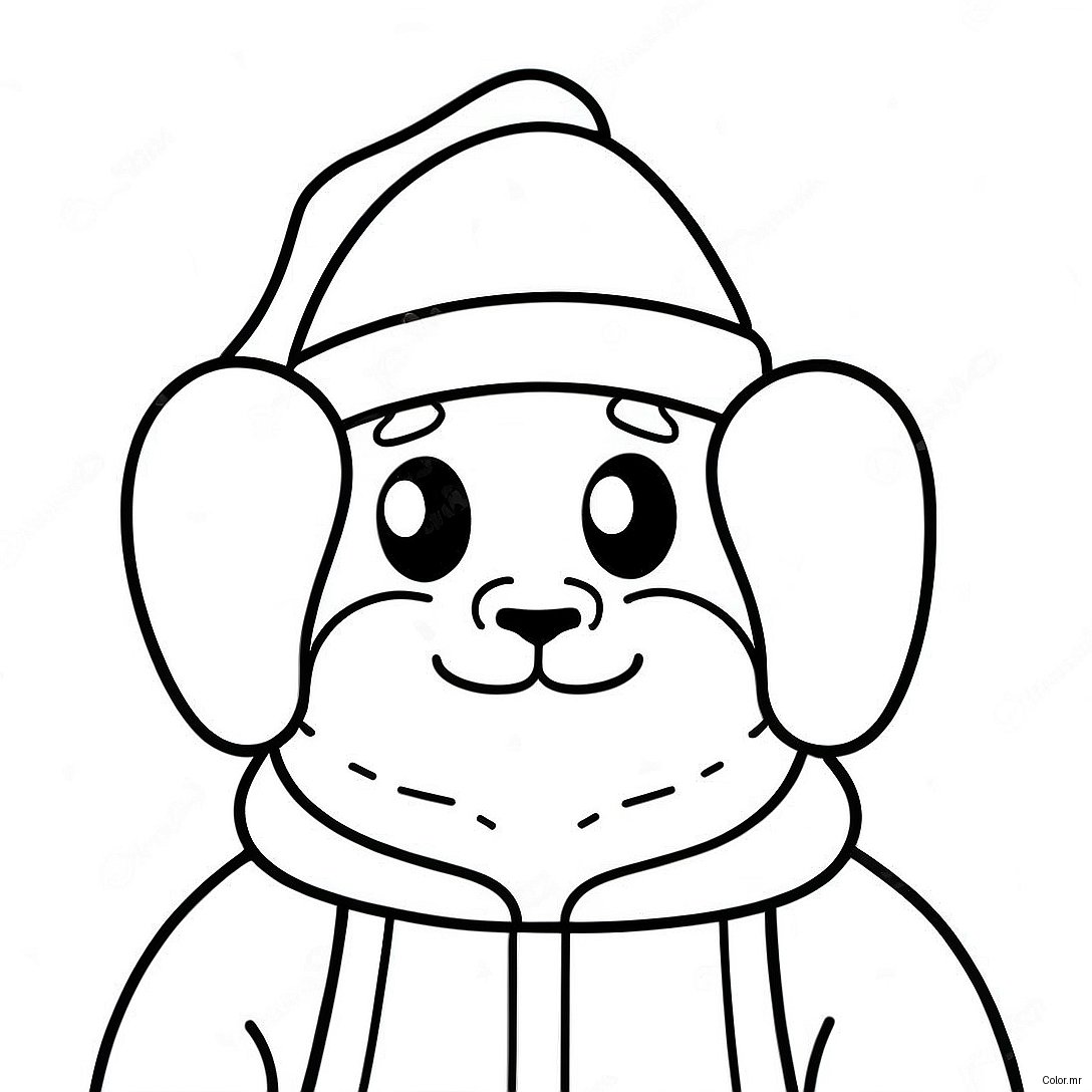 Among Us Crewmate In Santa Hat Coloring Page 42121 34934