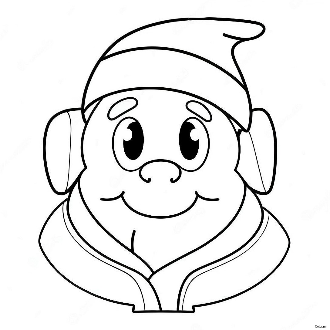 Among Us Crewmate In Santa Hat Coloring Page 42121 34935