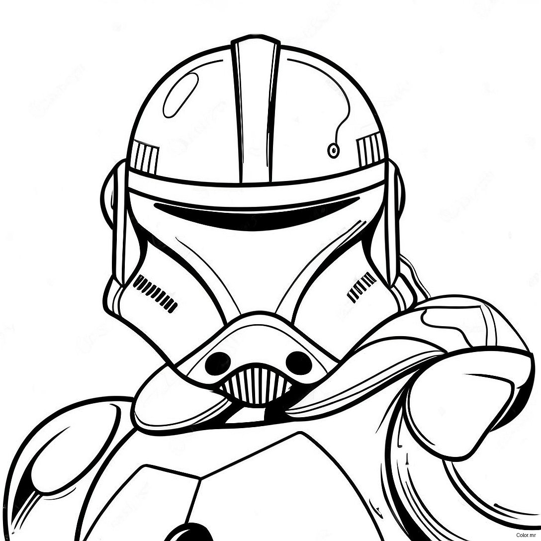 Battle Ready Phase 1 Clone Trooper Coloring Page 66211 54685