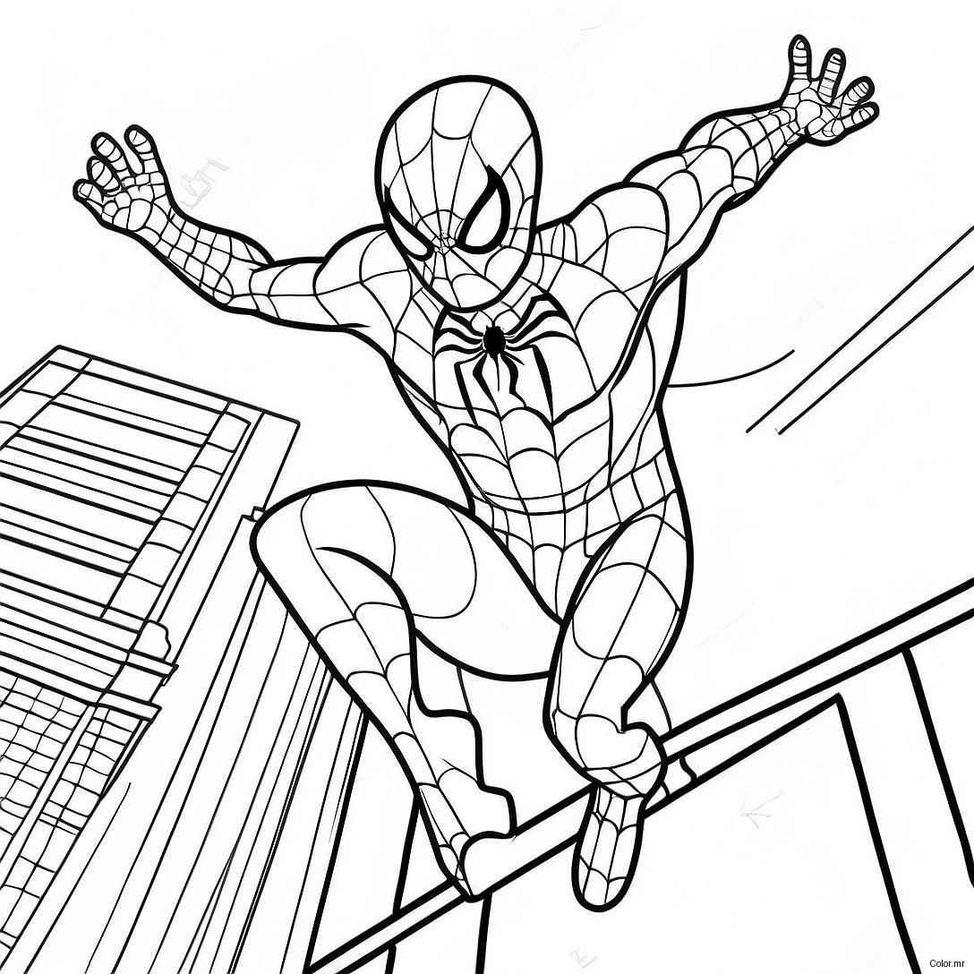 Black Suit Spider Man No Way Home Coloring Page 29597 26681