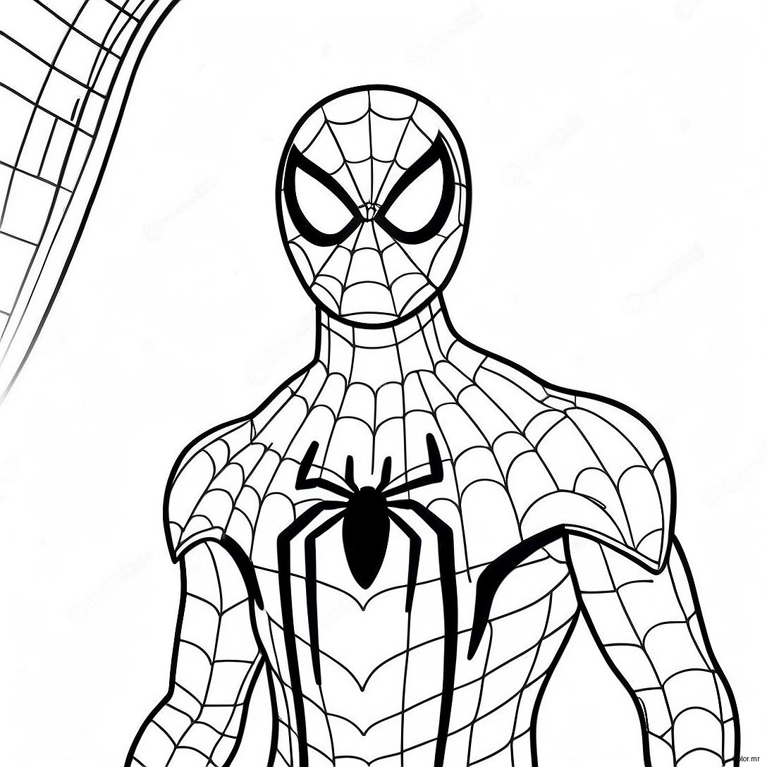 Black Suit Spider Man No Way Home Coloring Page 29597 26682