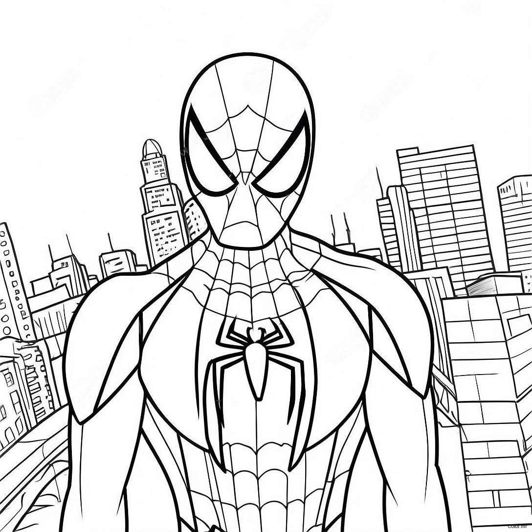 Black Suit Spider Man No Way Home Coloring Page 29597 26684