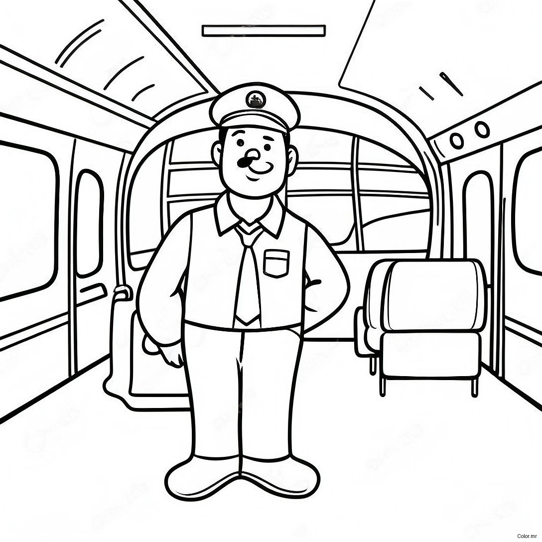 Bus Driver Thank You Card Coloring Page 17805 14927