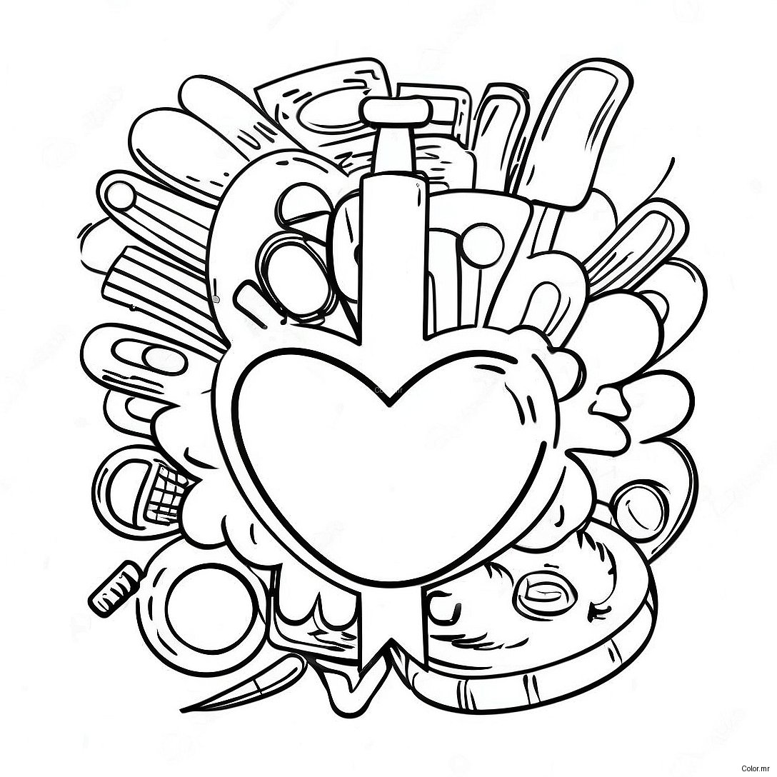 Colorful Healthcare Awareness Poster Coloring Page 23414 21472