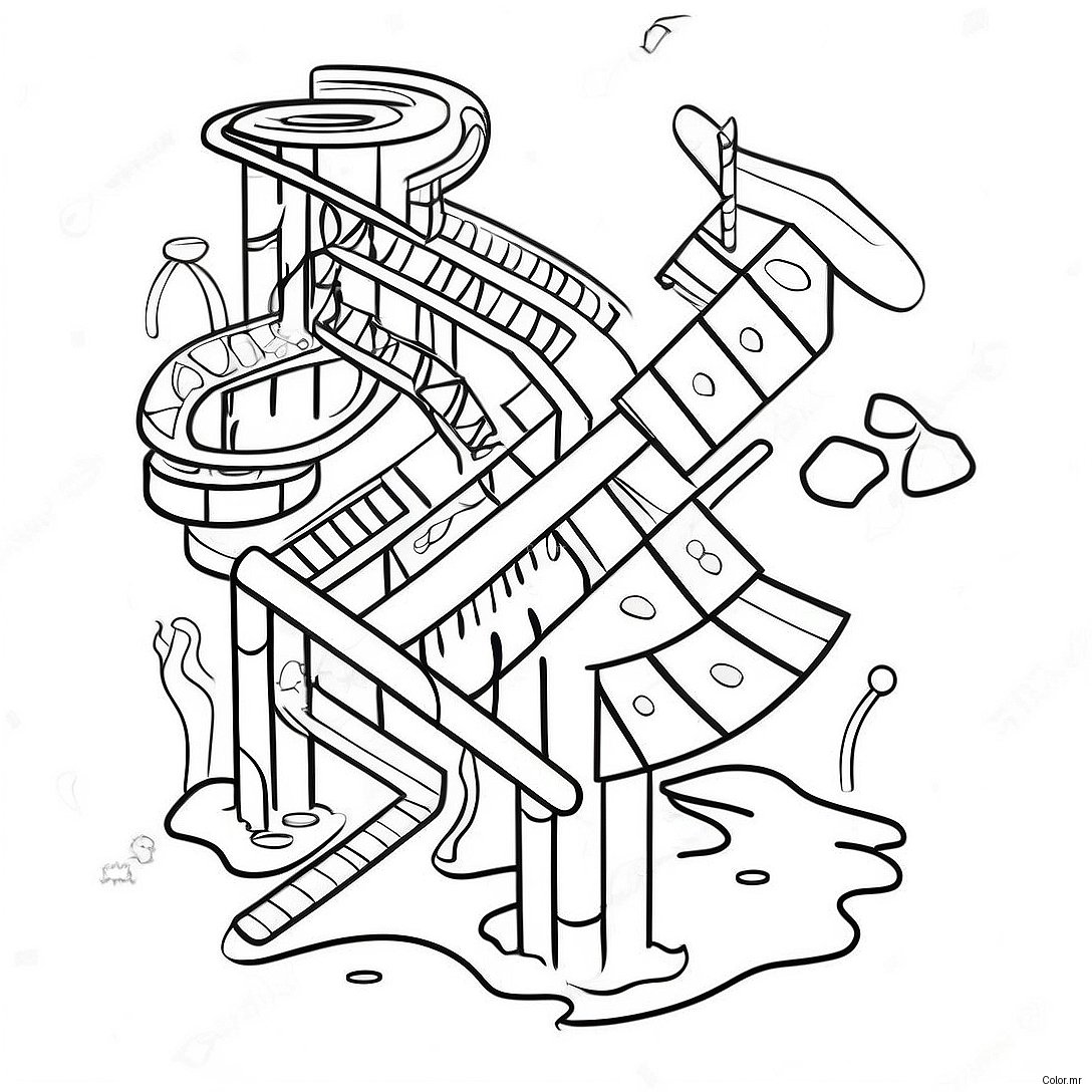 Colorful Marble Run Adventure Coloring Page 42832 35673