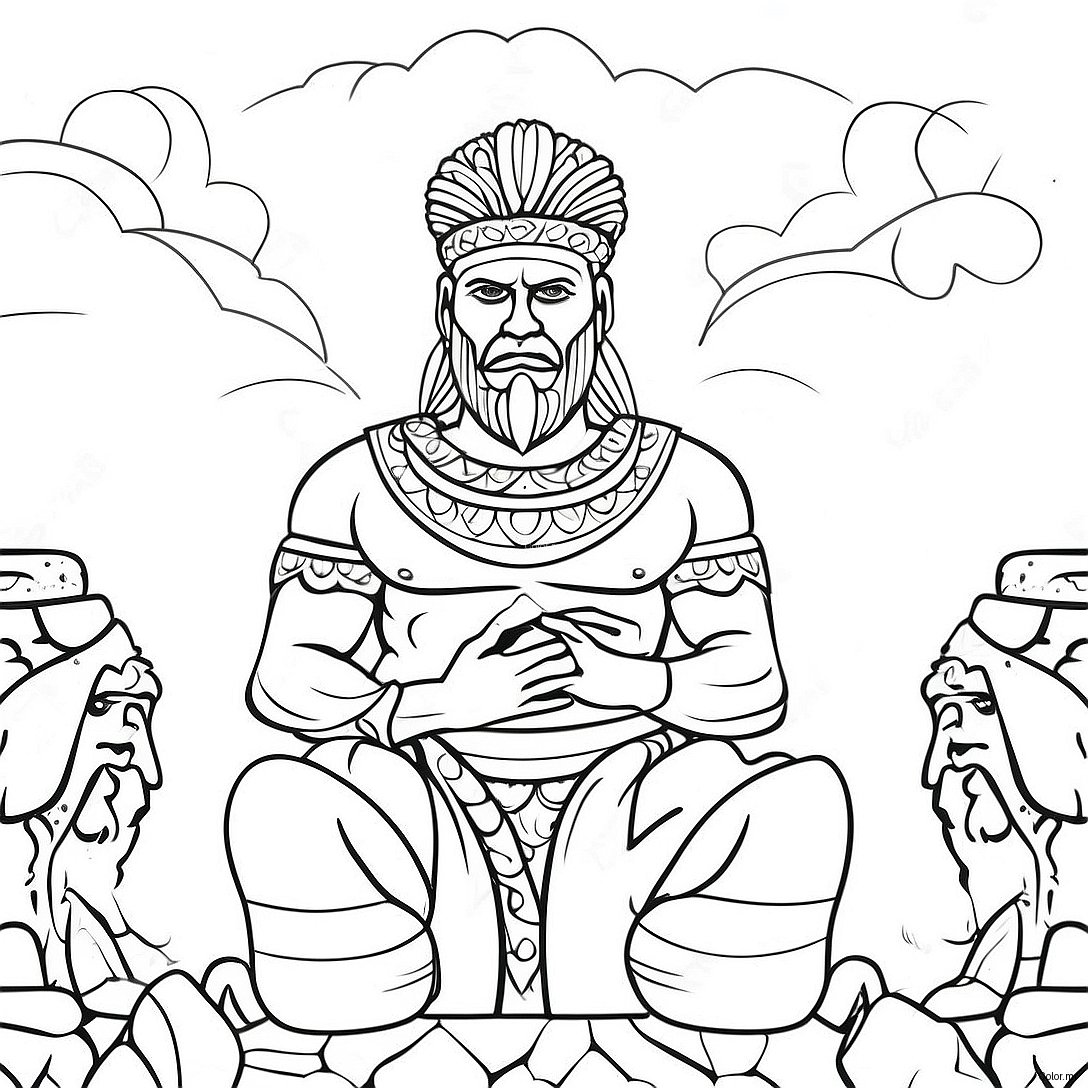 Colorful Nebuchadnezzar Dream Interpretation Coloring Page 69434 57230