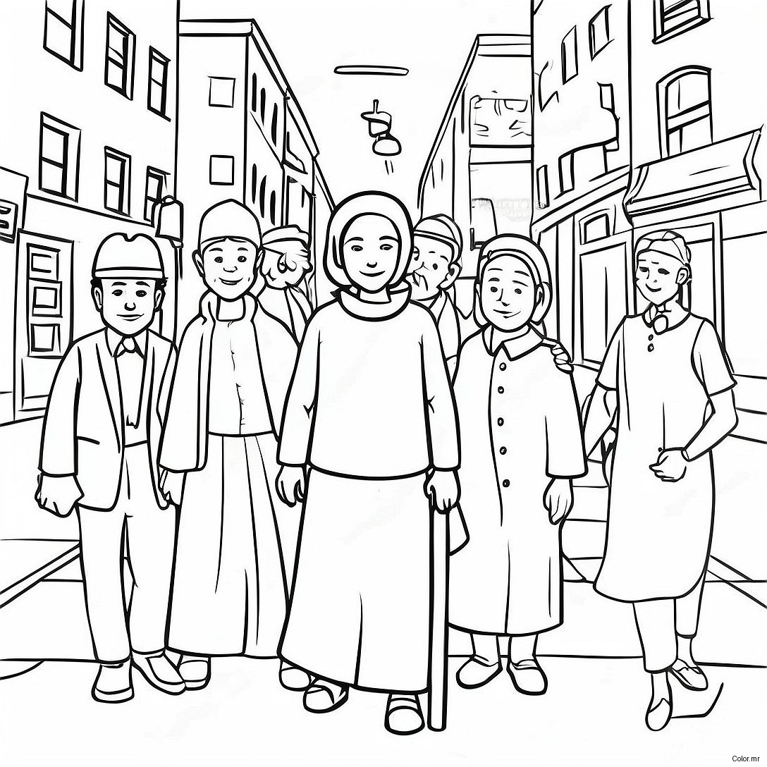 Colorful New City Catechism Characters Coloring Page 67112 55389