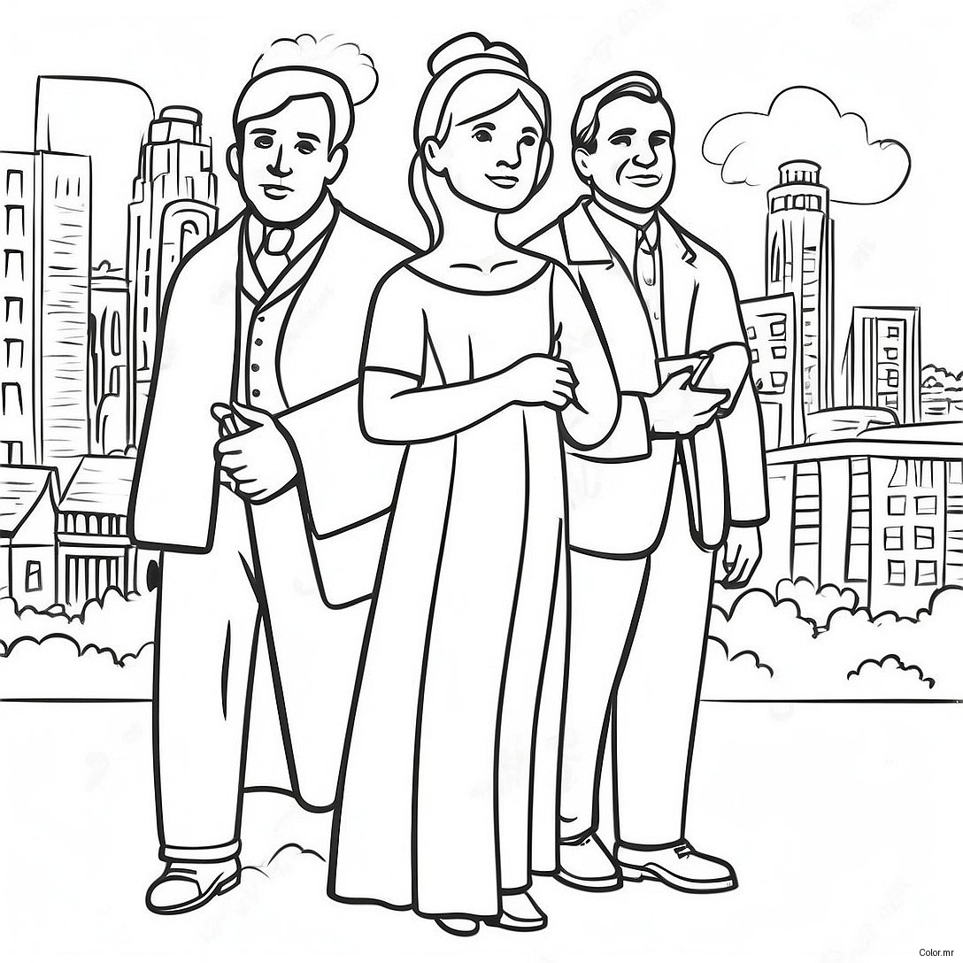 Colorful New City Catechism Characters Coloring Page 67112 55390