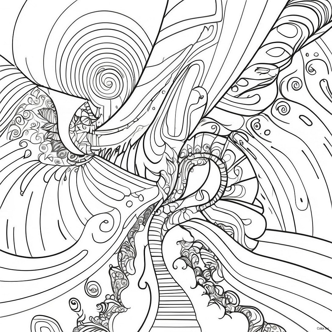 Colorful Twists And Turns Adventure Coloring Page 27965 25405