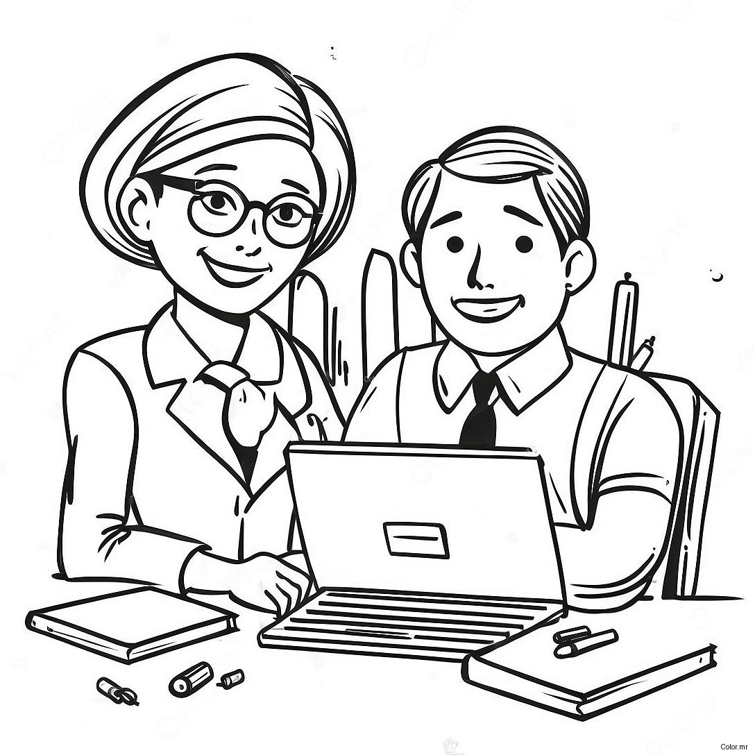 Creative Administrative Professionals Day Coloring Page 47795 39737