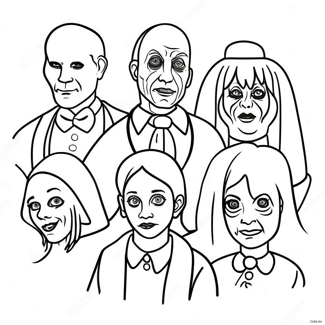 Creepy American Horror Story Characters Coloring Page 74136 61186