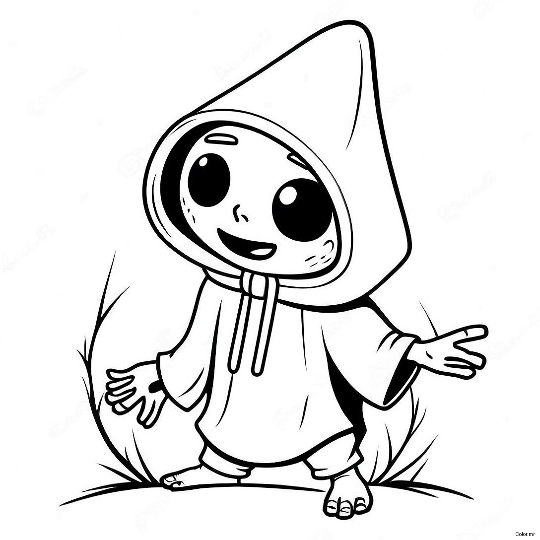 Creepy Little Nightmares Character Coloring Page 21403 19736