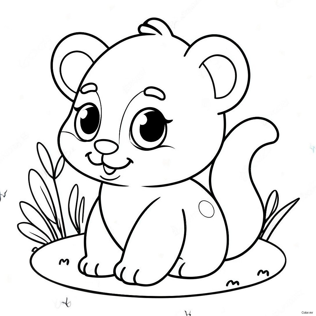 Cute Baby Animals Precious Moments Coloring Page 43503 36200