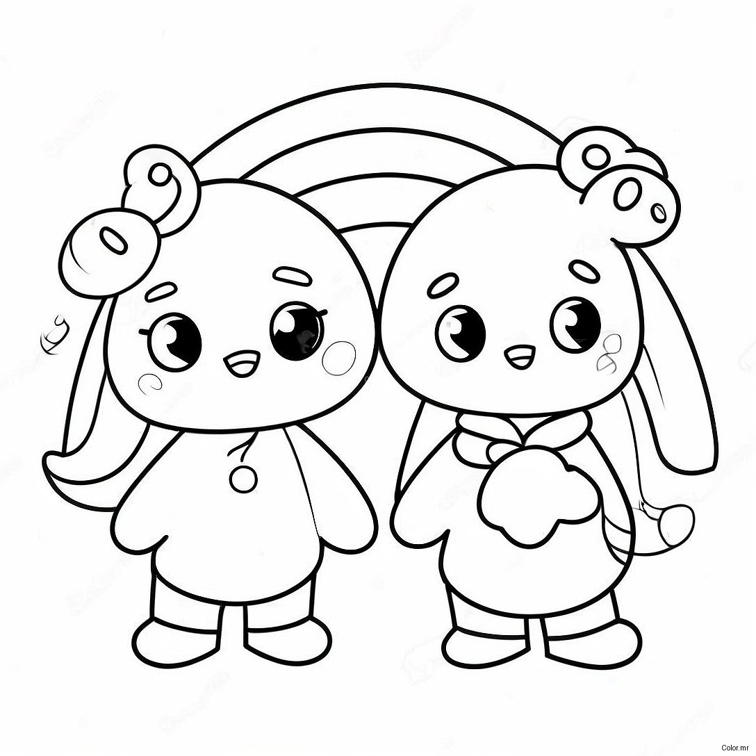 Cute Rainbow Friends Red Character Coloring Page 15902 13434