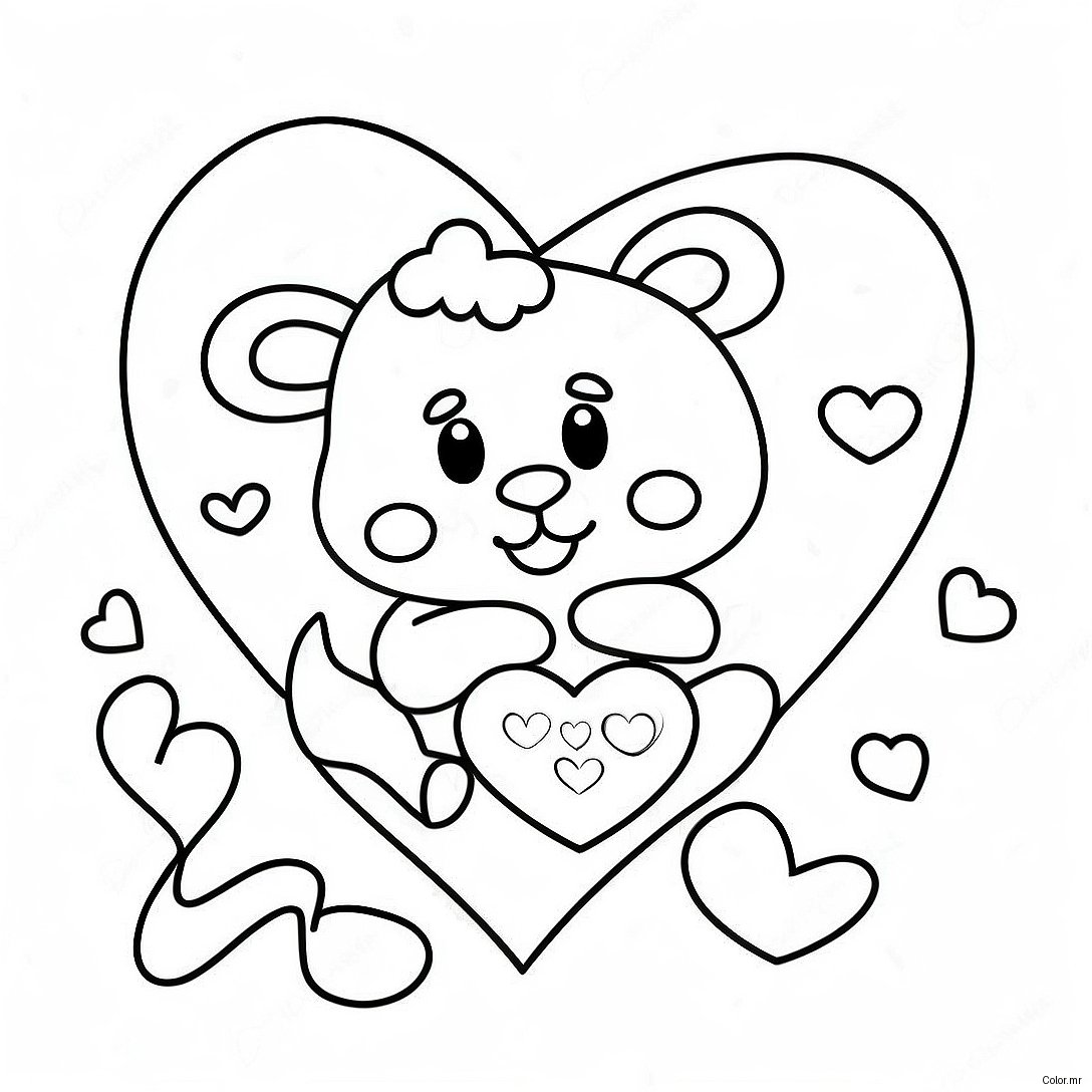 Cute Valentine S Day Card For Dad Coloring Page 19199 16052
