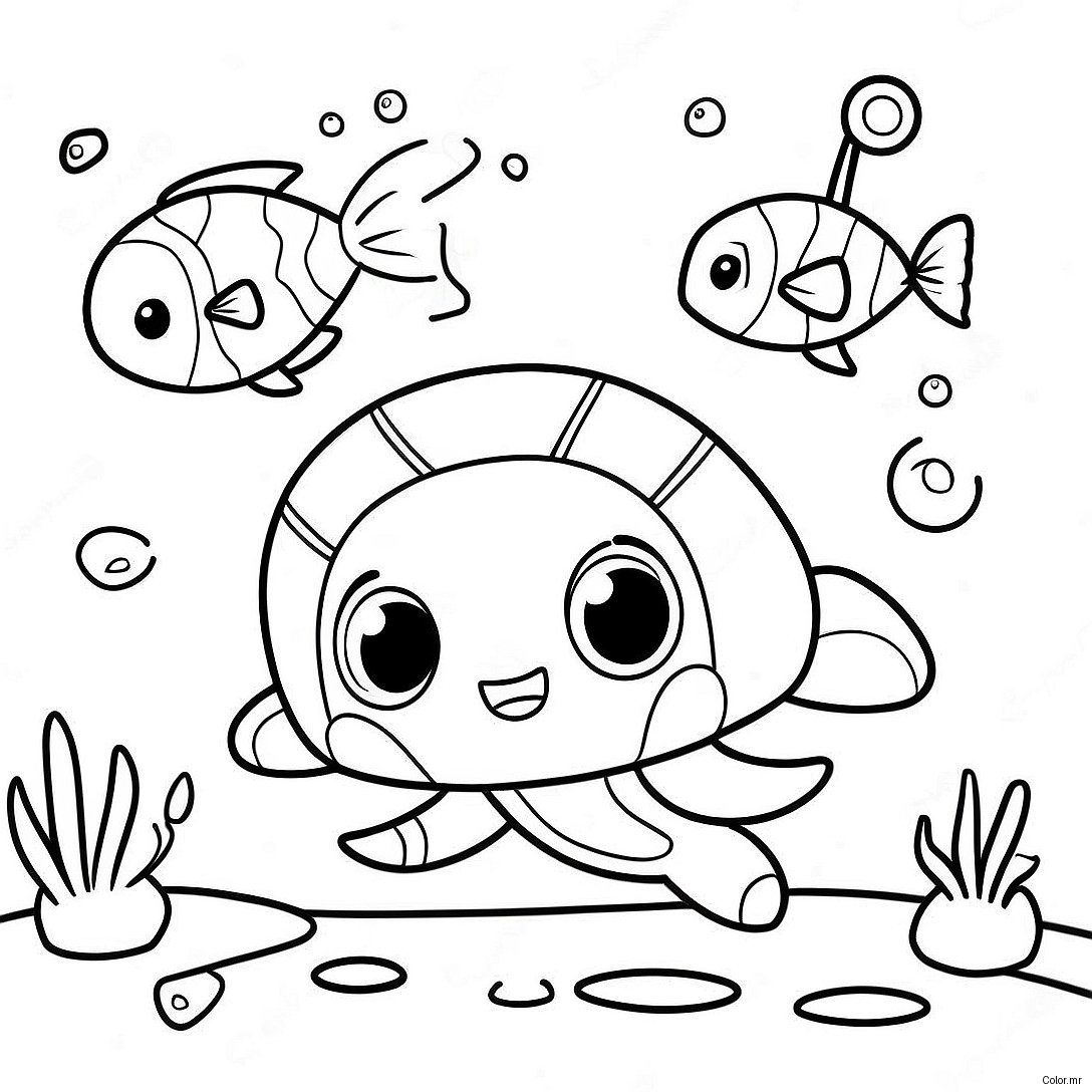 Cute Vegimal Octonauts Underwater Adventure Coloring Page 71984 59472