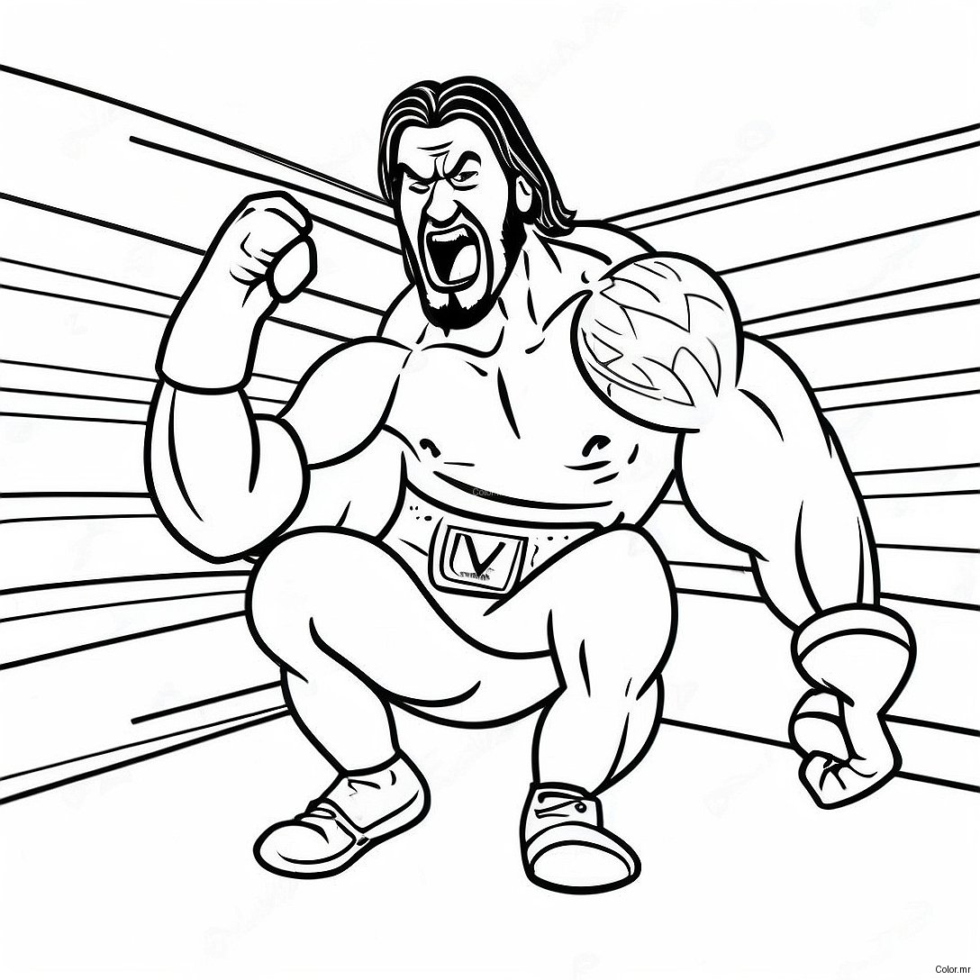 Hilarious Wwe Wrestler Pranking Opponent Coloring Page 64060 52998
