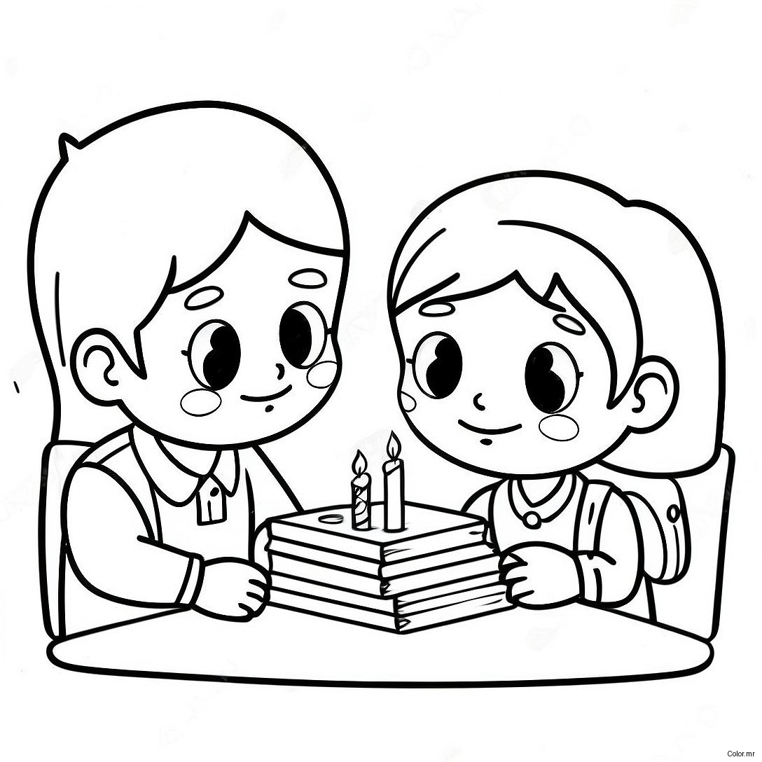 Honest Kids Sharing Secrets Coloring Page 52637 43784