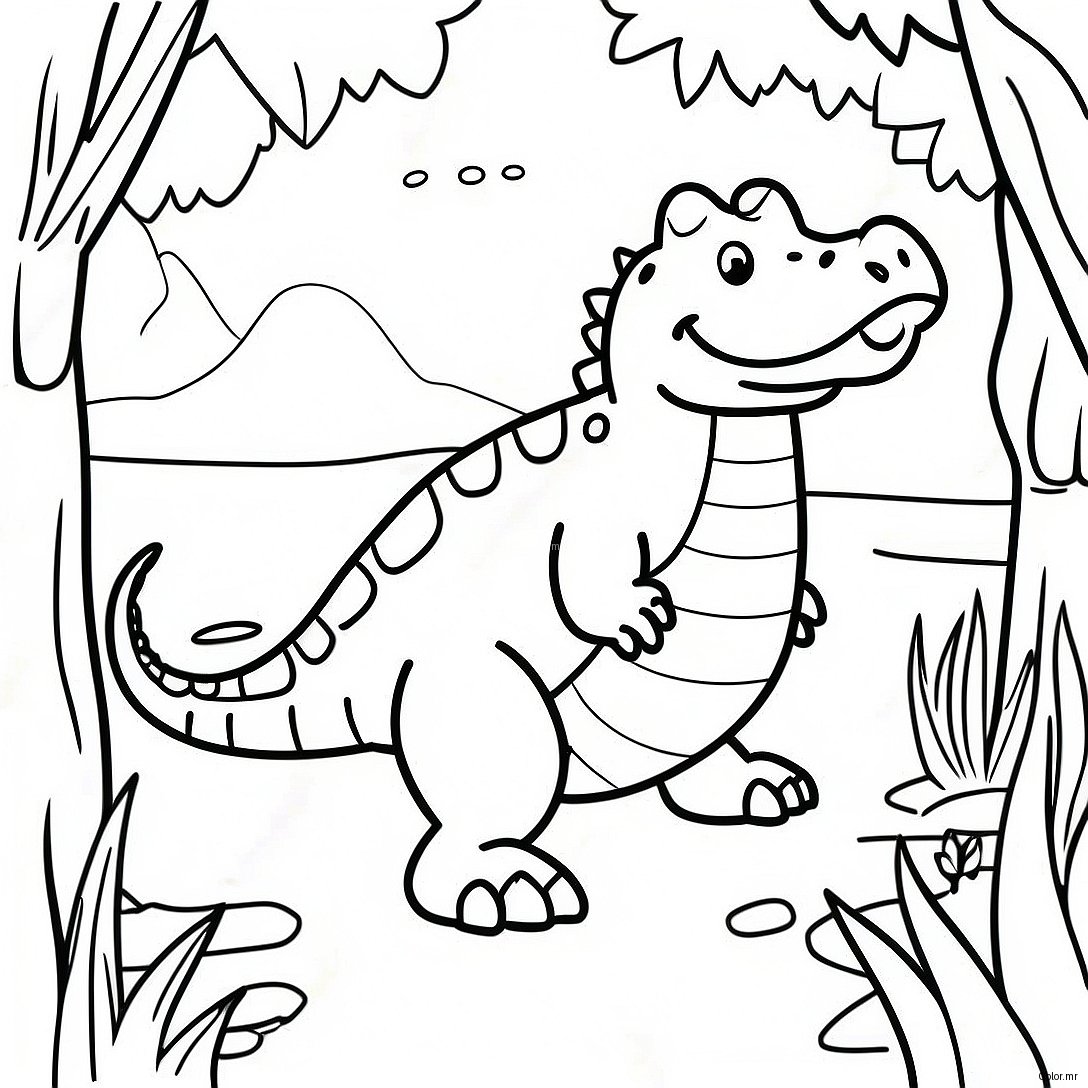 Lyle Lyle Crocodile In A Jungle Adventure Coloring Page 45874 38094