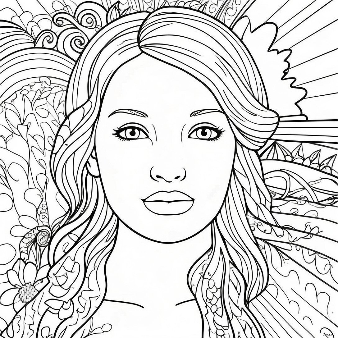 Mental Illness Depression Awareness Coloring Page 24675 22632