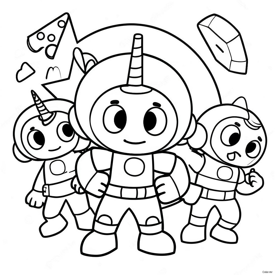 Mighty Math Heroes Team Umizoomi Coloring Page 29348 26487