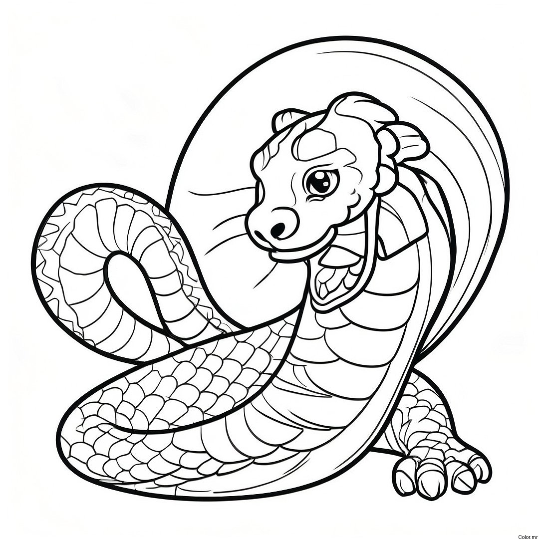 Obanai Iguro With Serpent Pet Coloring Page 33202 17437