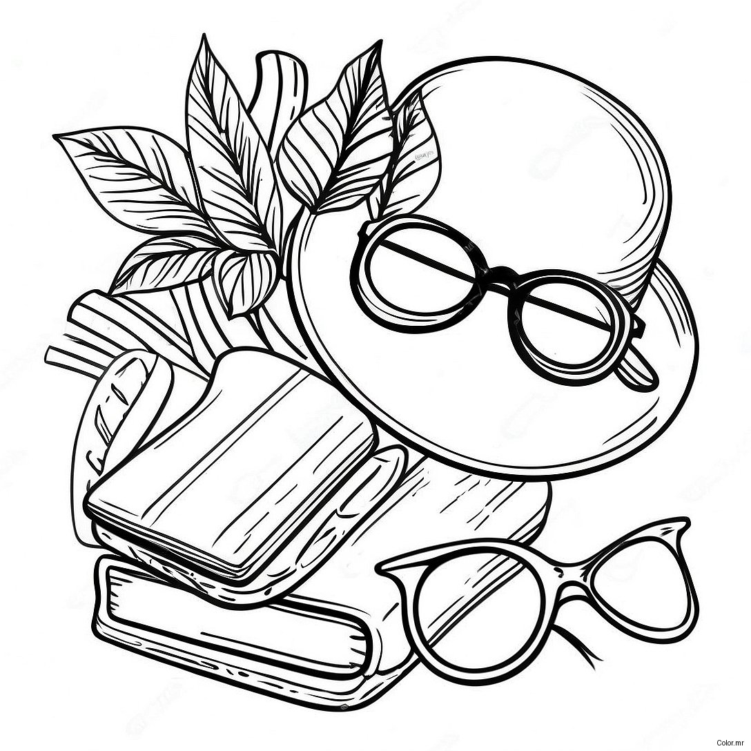 Pagina Para Colorir Acessorios Vintage Hipster 33242 17471