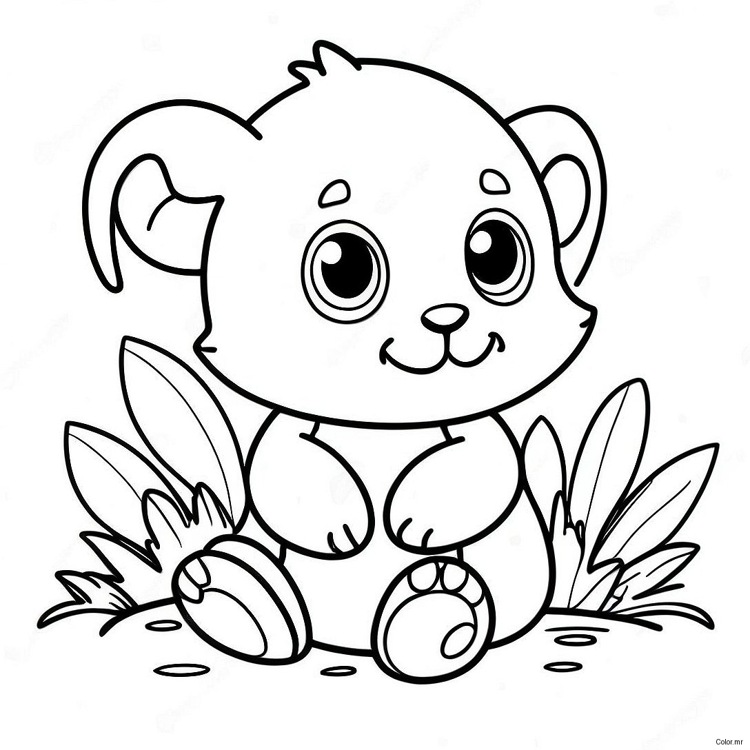 Pagina Para Colorir Bebe Animal Realista 11707 9585