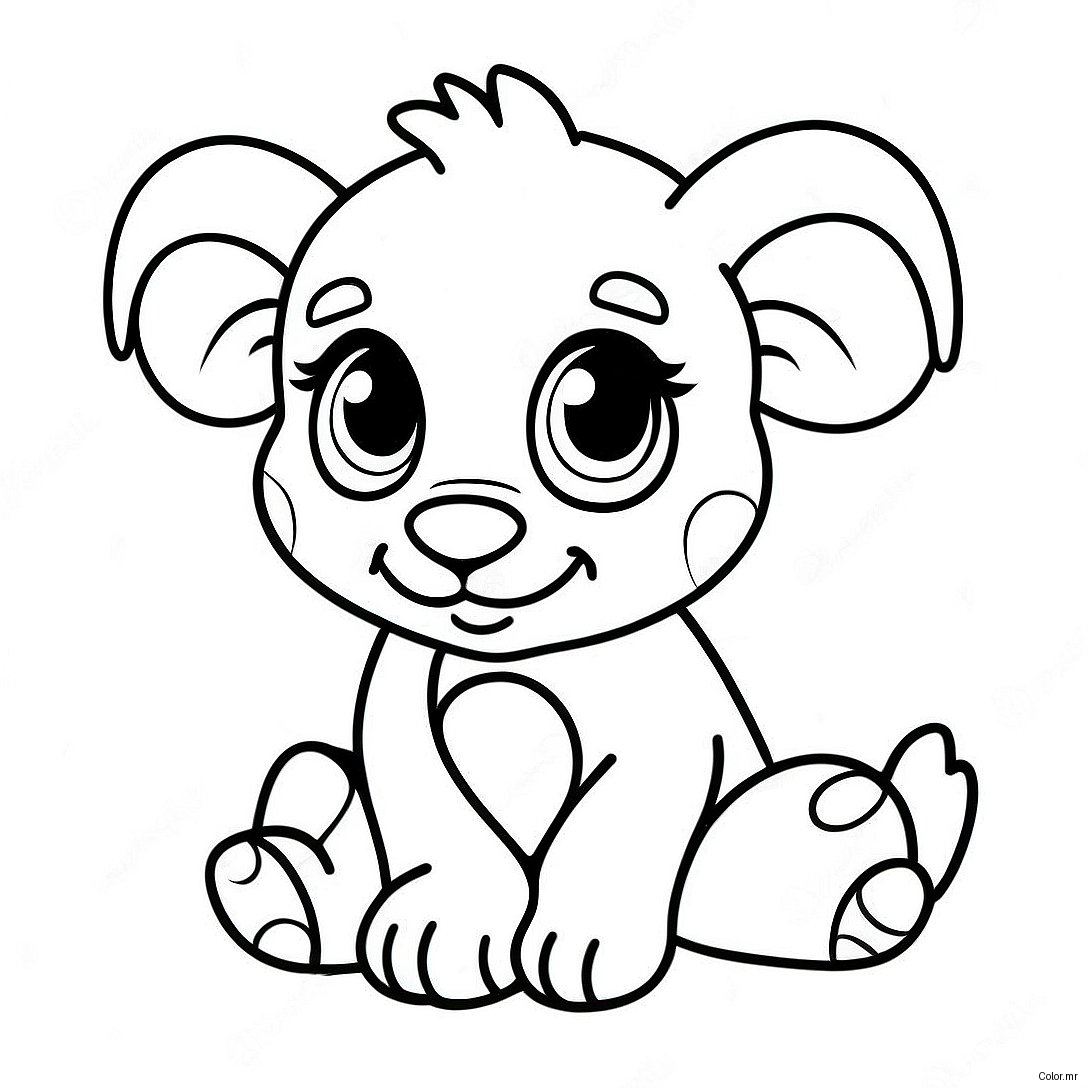 Pagina Para Colorir Bebe Animal Realista 11707 9586