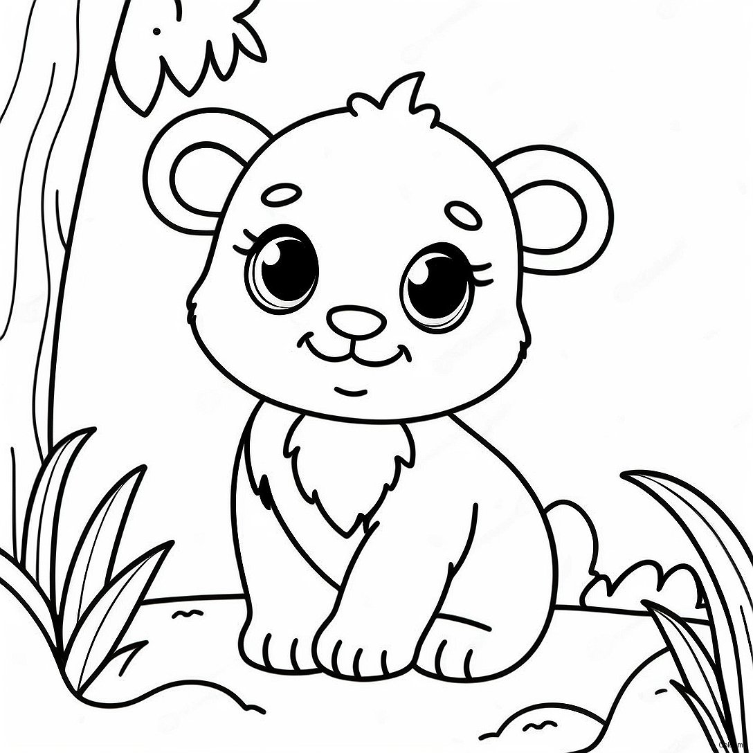 Pagina Para Colorir Bebe Animal Realista 11707 9587