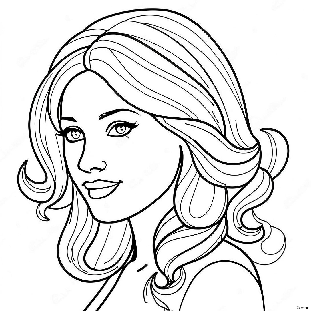 Pagina Para Colorir Cabelo Realista 34022 18078