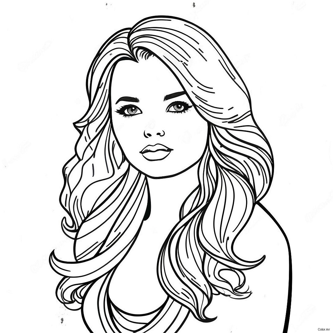 Pagina Para Colorir Cabelo Realista 34022 28280