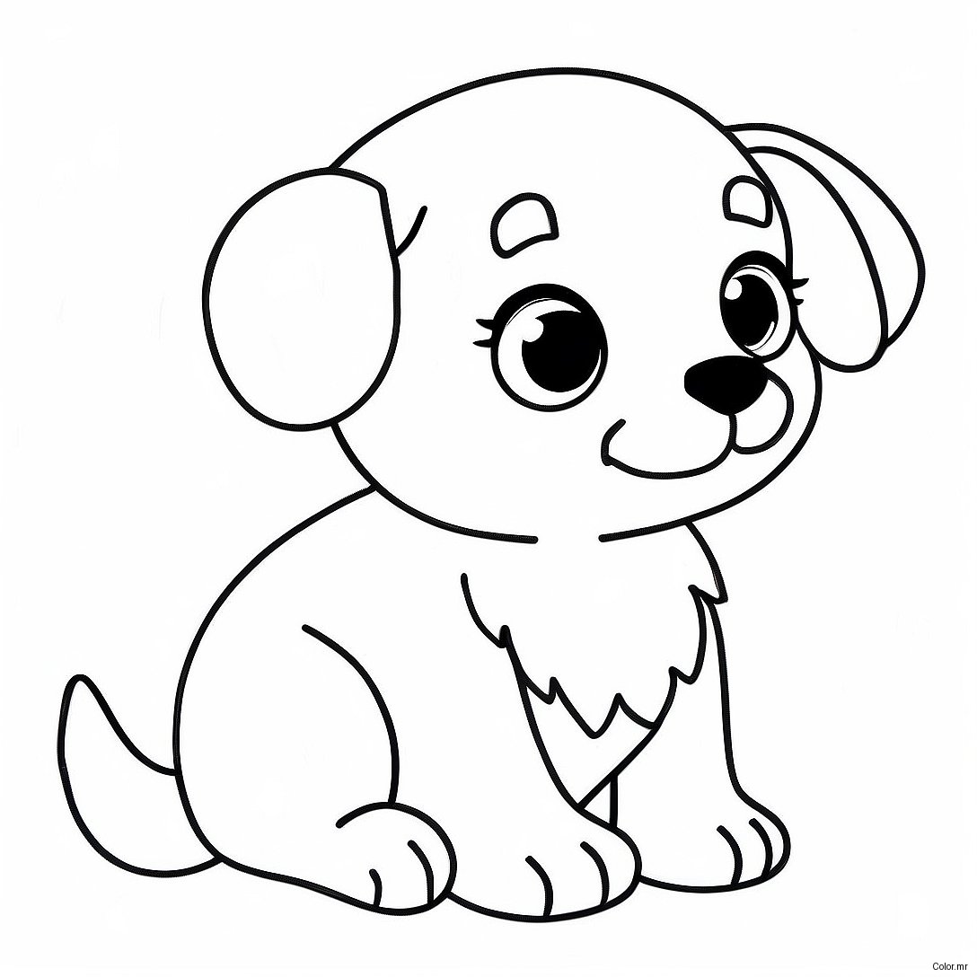 Pagina Para Colorir Cachorrinho Fofo Realista 15269 12621