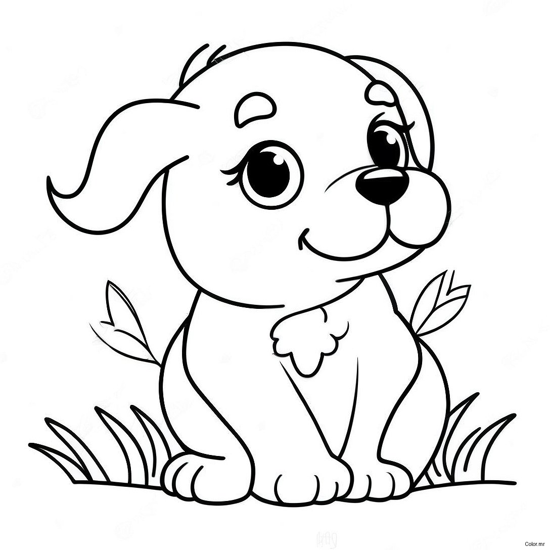 Pagina Para Colorir Cachorrinho Fofo Realista 15269 12622