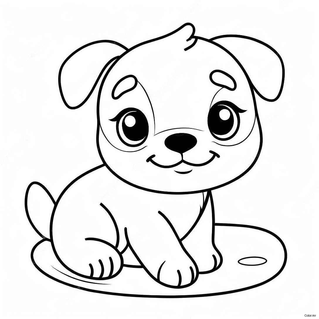 Pagina Para Colorir Cachorrinho Fofo Realista 15269 12624