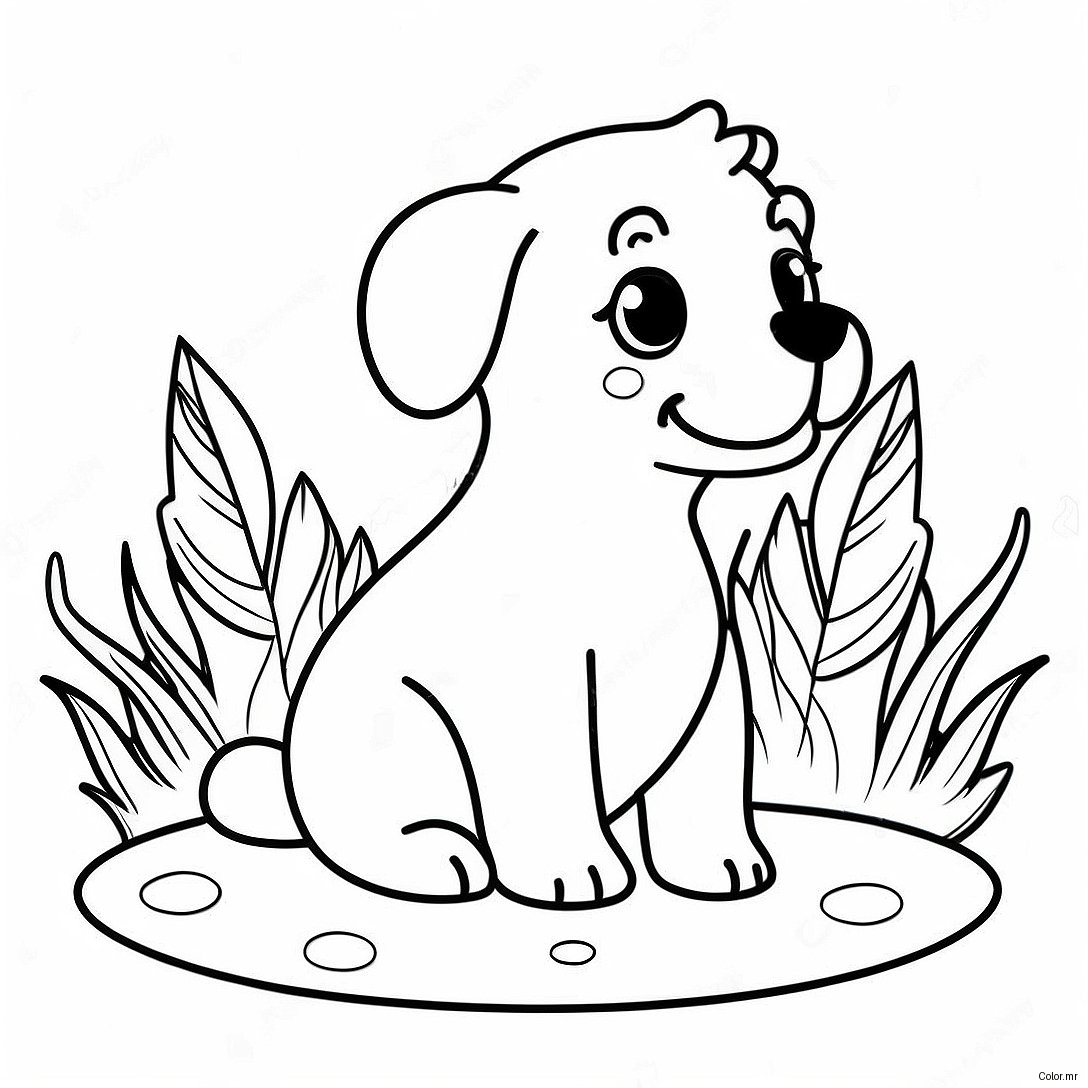 Pagina Para Colorir Cachorrinho Fofo Realista 15269 12789