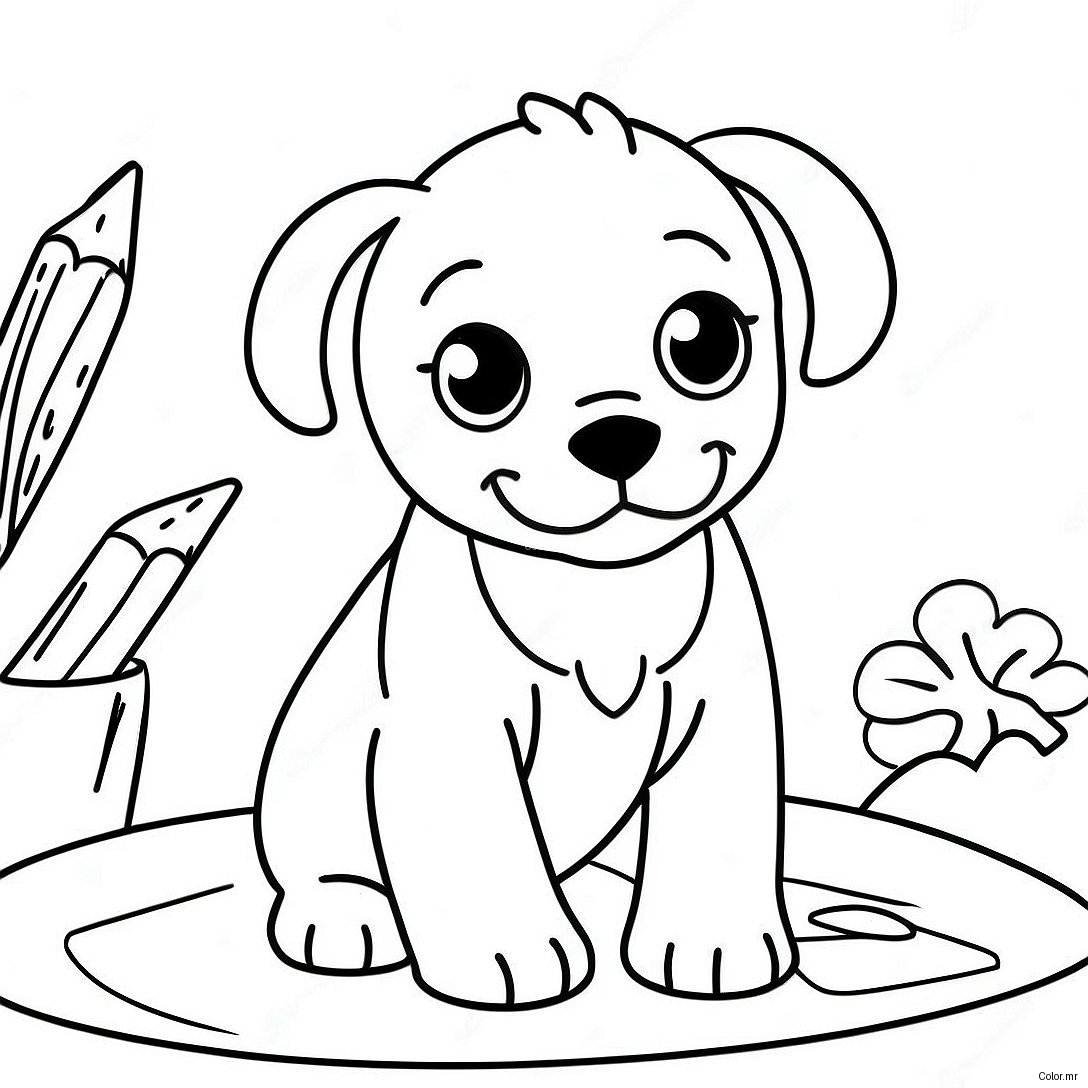 Pagina Para Colorir Cachorrinho Fofo Realista 15269 12791