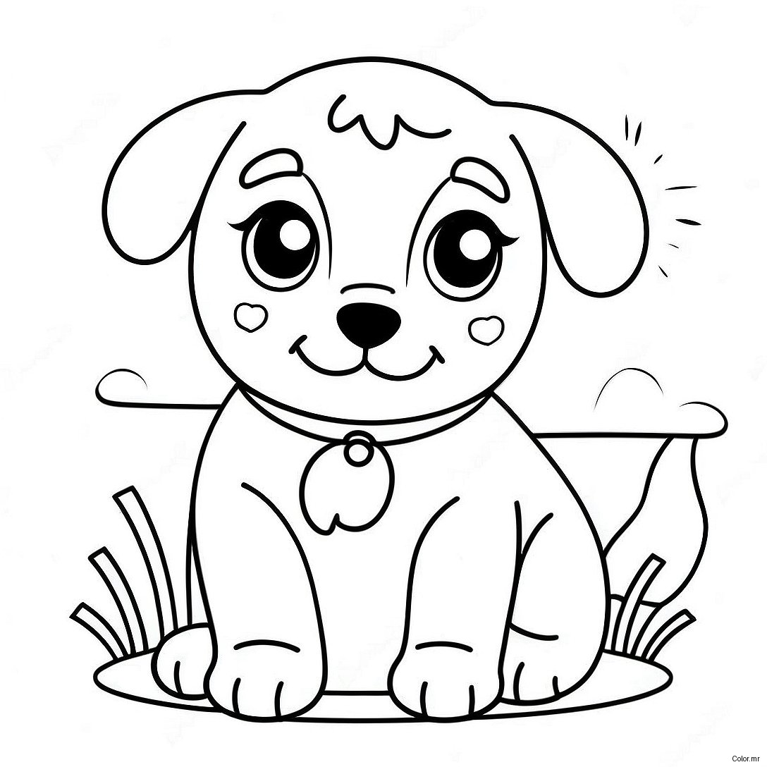 Pagina Para Colorir Cachorrinho Fofo Realista 15269 12917