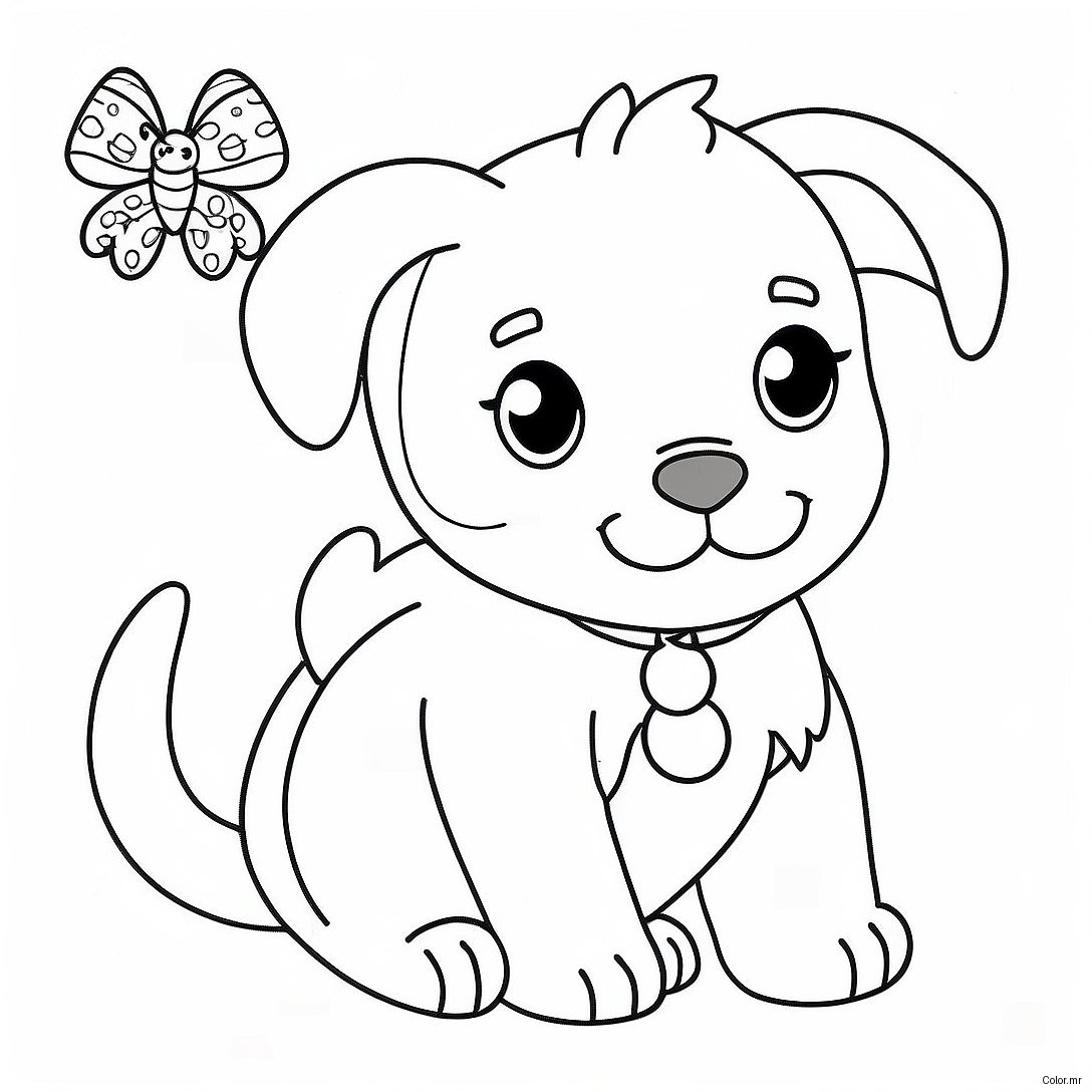 Pagina Para Colorir Cachorrinho Fofo Realista 15269 12918