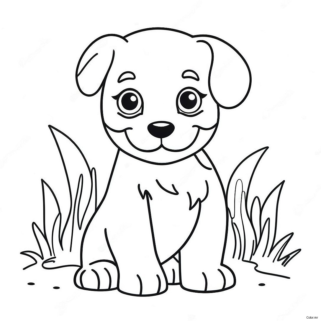 Pagina Para Colorir Cachorrinho Fofo Realista 15269 12919