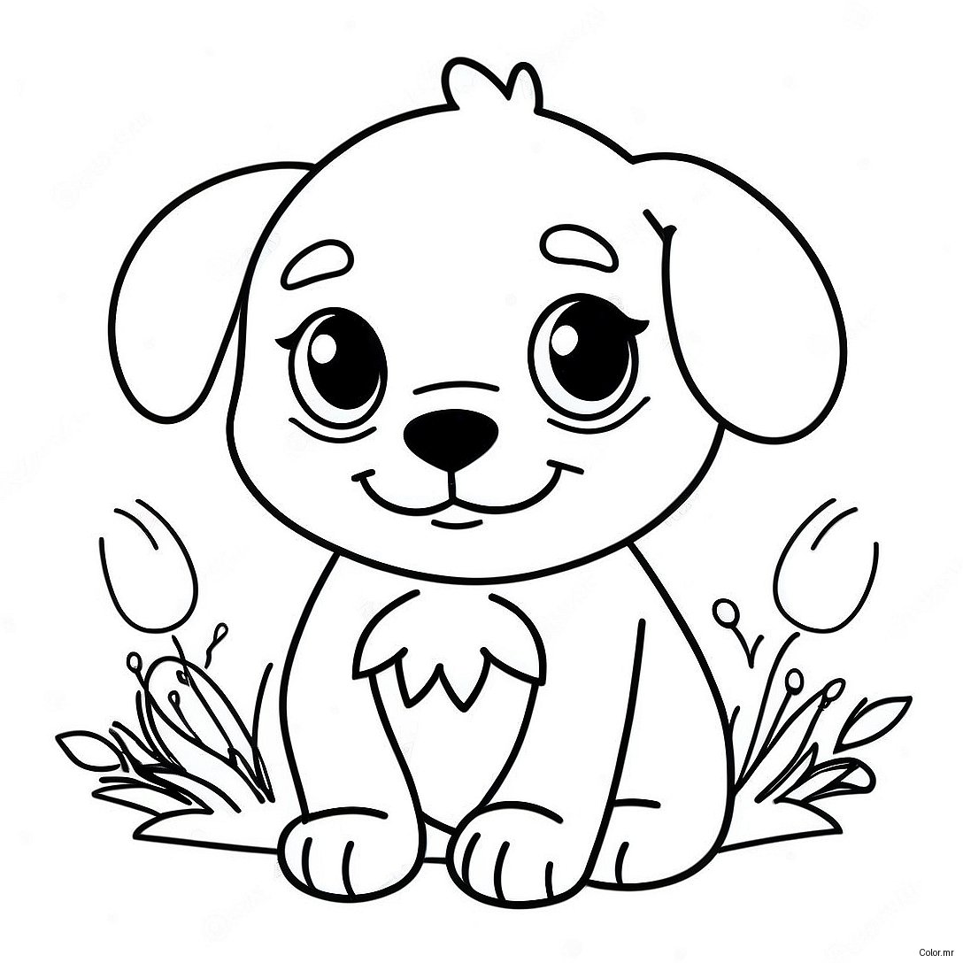 Pagina Para Colorir Cachorrinho Fofo Realista 15269 12920