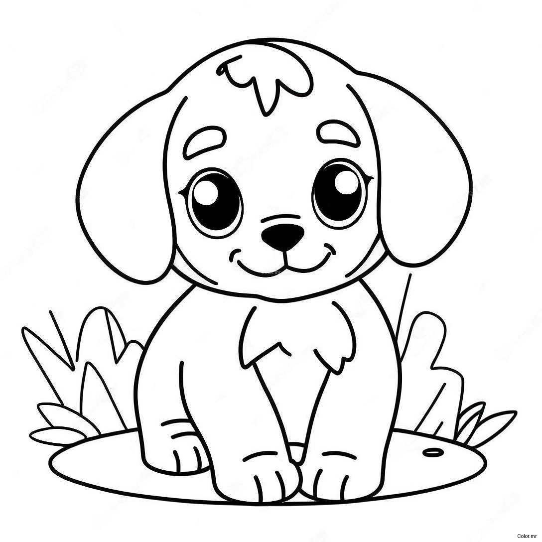 Pagina Para Colorir Cachorrinho Fofo Realista 15269 12933