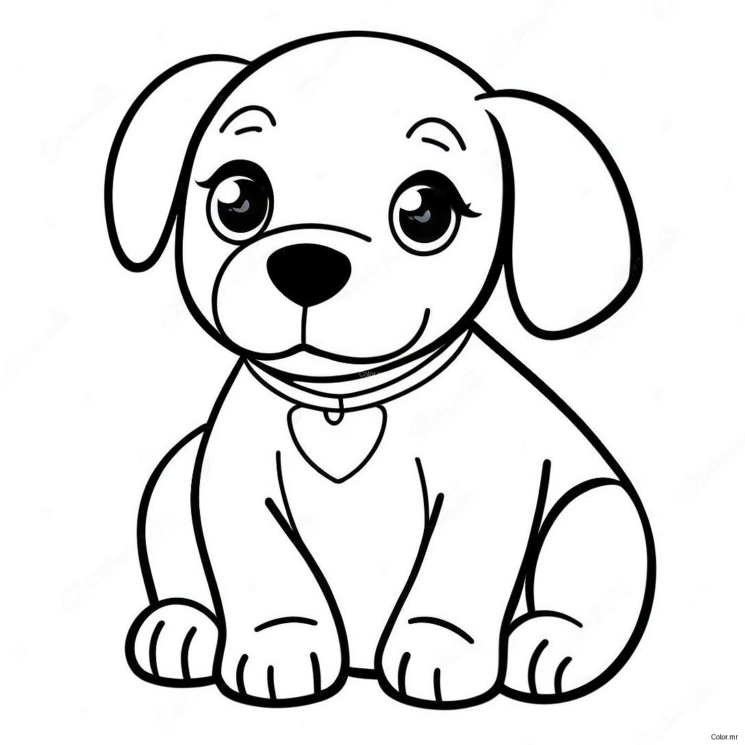 Pagina Para Colorir Cachorrinho Fofo Realista 15269 12935