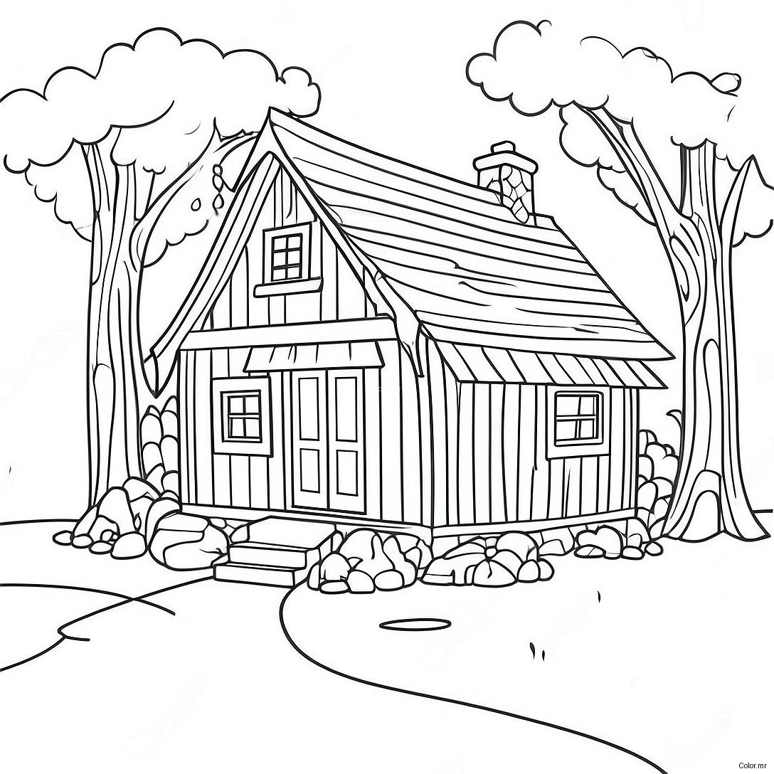 Pagina Para Colorir Cottage Aconchegante 5825 4653