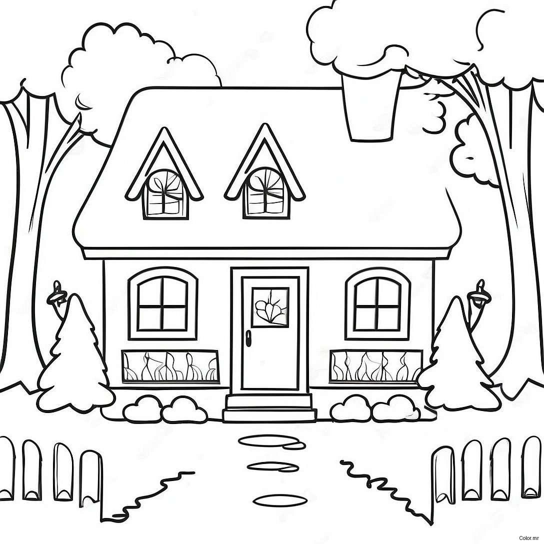 Pagina Para Colorir Cottage Aconchegante 5825 4655