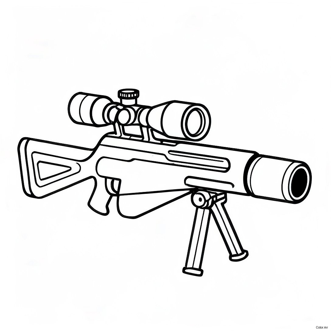 Pagina Para Colorir Da Arma De Sniper Realista 29788 26837