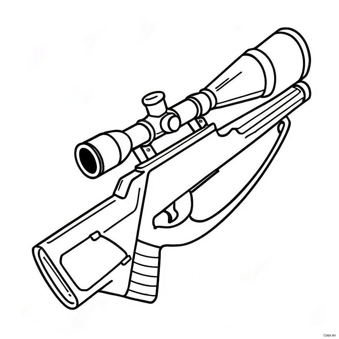 Pagina Para Colorir Da Arma De Sniper Realista 29788 26840