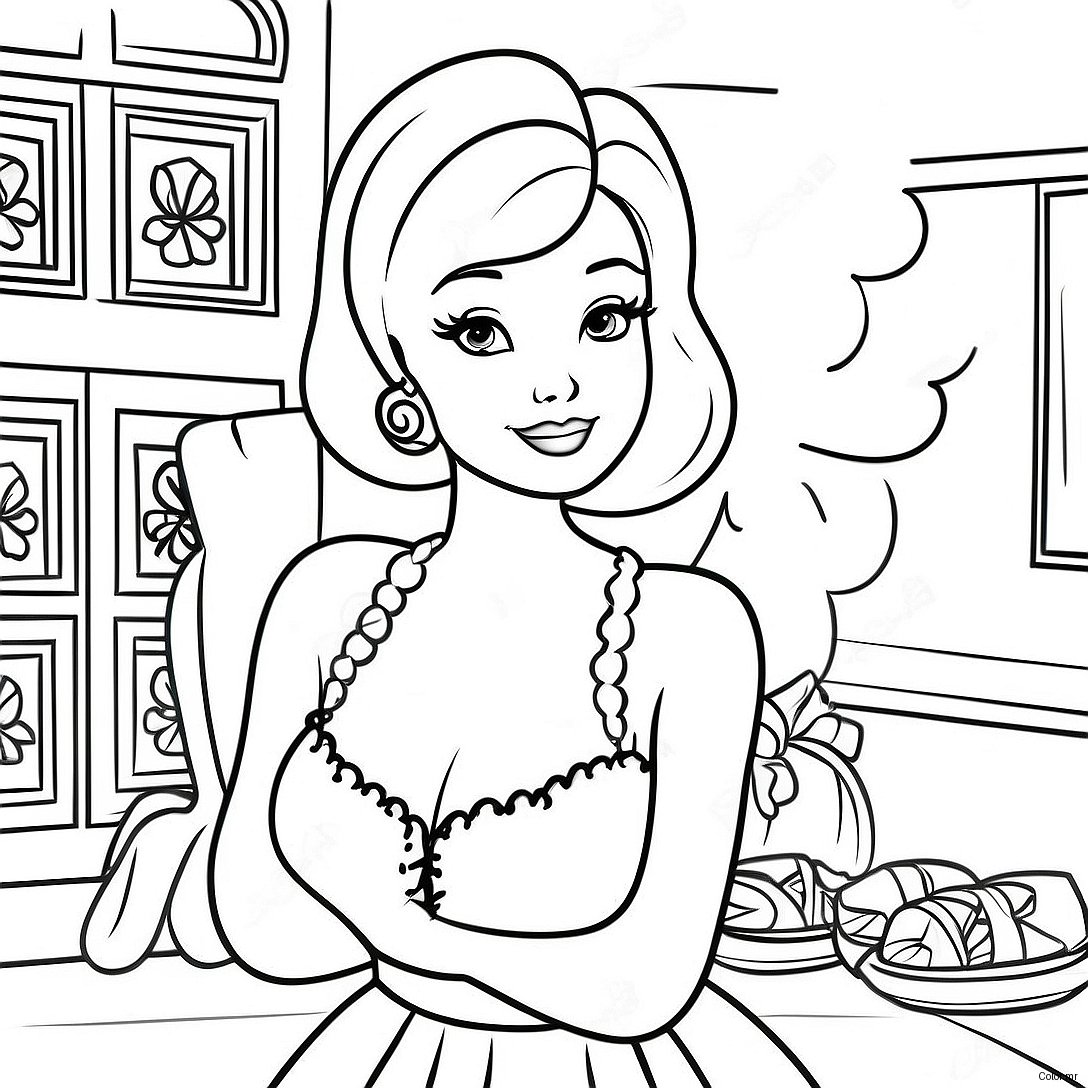 Pagina Para Colorir Da Barbie Vintage 8265 6697